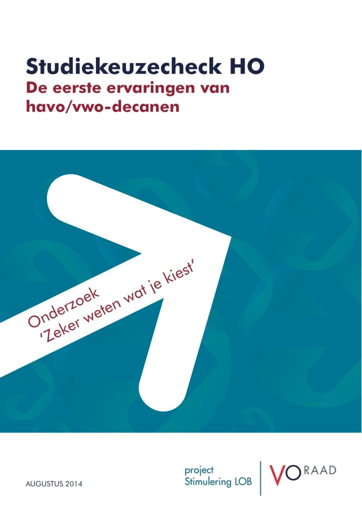 VO raad Voorblad Rapport Zeker Weten